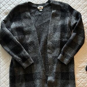 Old Navy Black and Gray Women's Cardigan